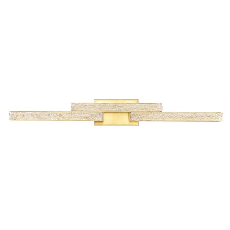 Cwi Lighting Stagger Integrated LED Brass Vanity Light 1588W36-3-624